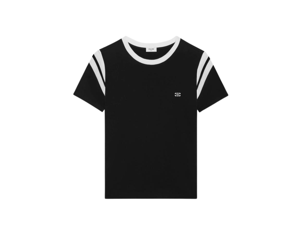 【CELINE】TRIOMPHE T-SHIRT●2X04I671Q38AW LOOSE TRIOMPHE T-SHIRT IN COTTON JERSEY - | CELINE