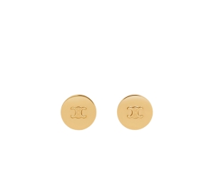 【国内発送】MAILLON TRIOMPHE MULITI HOOPS IN BRASSール Celine Maillon Triomphe Multi Hoops In Brass With Gold
