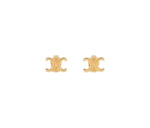 【国内発送】MAILLON TRIOMPHE MULITI HOOPS IN BRASSール Celine Maillon Triomphe Multi Hoops In Brass With Gold