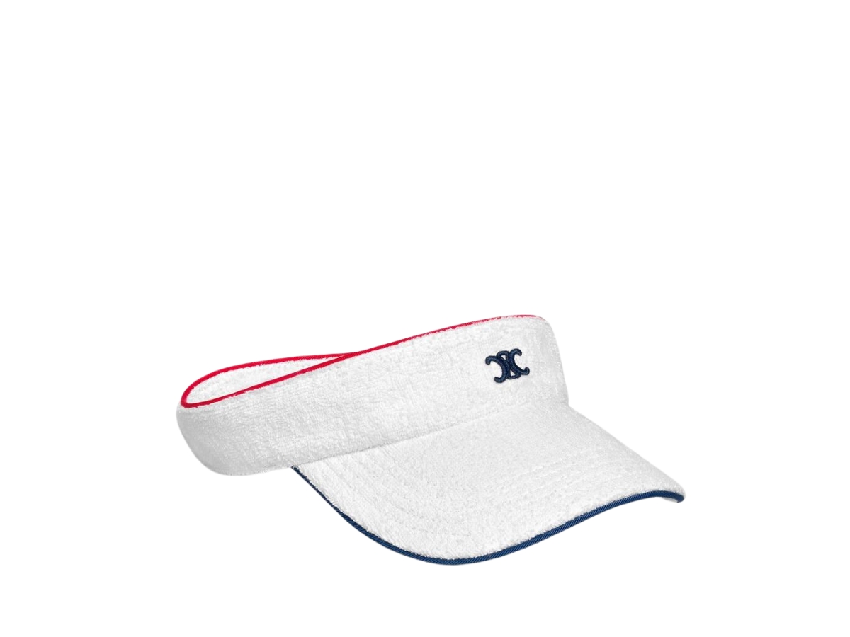 https://d2cva83hdk3bwc.cloudfront.net/celine-triomphe-visor-in-terry-cotton-white-2.jpg