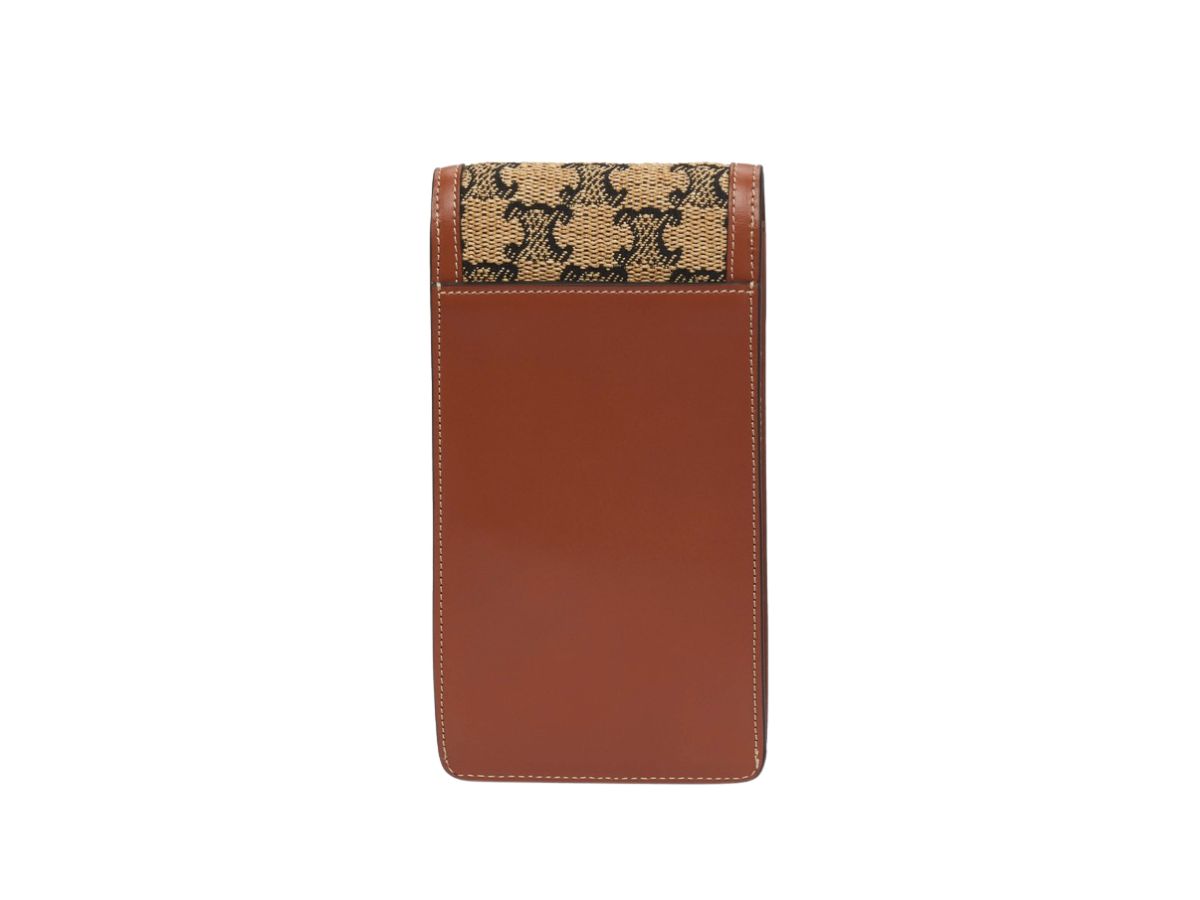 https://d2cva83hdk3bwc.cloudfront.net/celine-vertical-triomphe-phone-pouch-in-textile-with-triomphe-and-calfskin-natural-tan-2.jpg