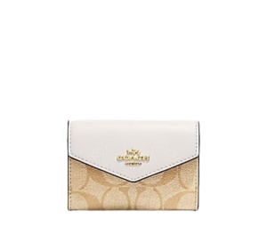 Buy Coach Flap Card Case Khaki Light Khaki Chalk at Sasom – Authentic and Ready to Ship