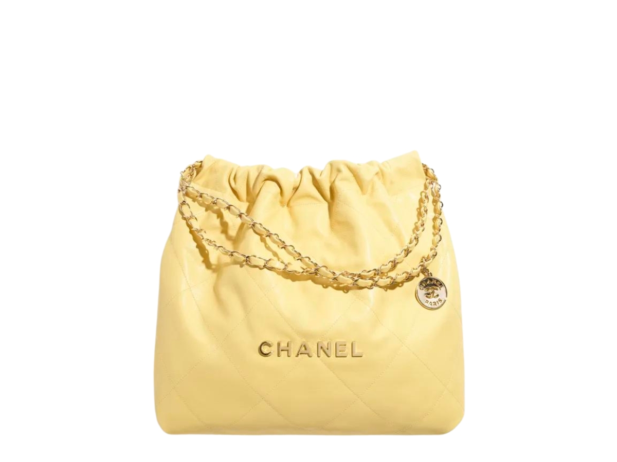 SASOM  bags Chanel 22 Handbag In Grained Shiny Calfskin With Gold-Tone  Metal Yellow Check the latest price now!