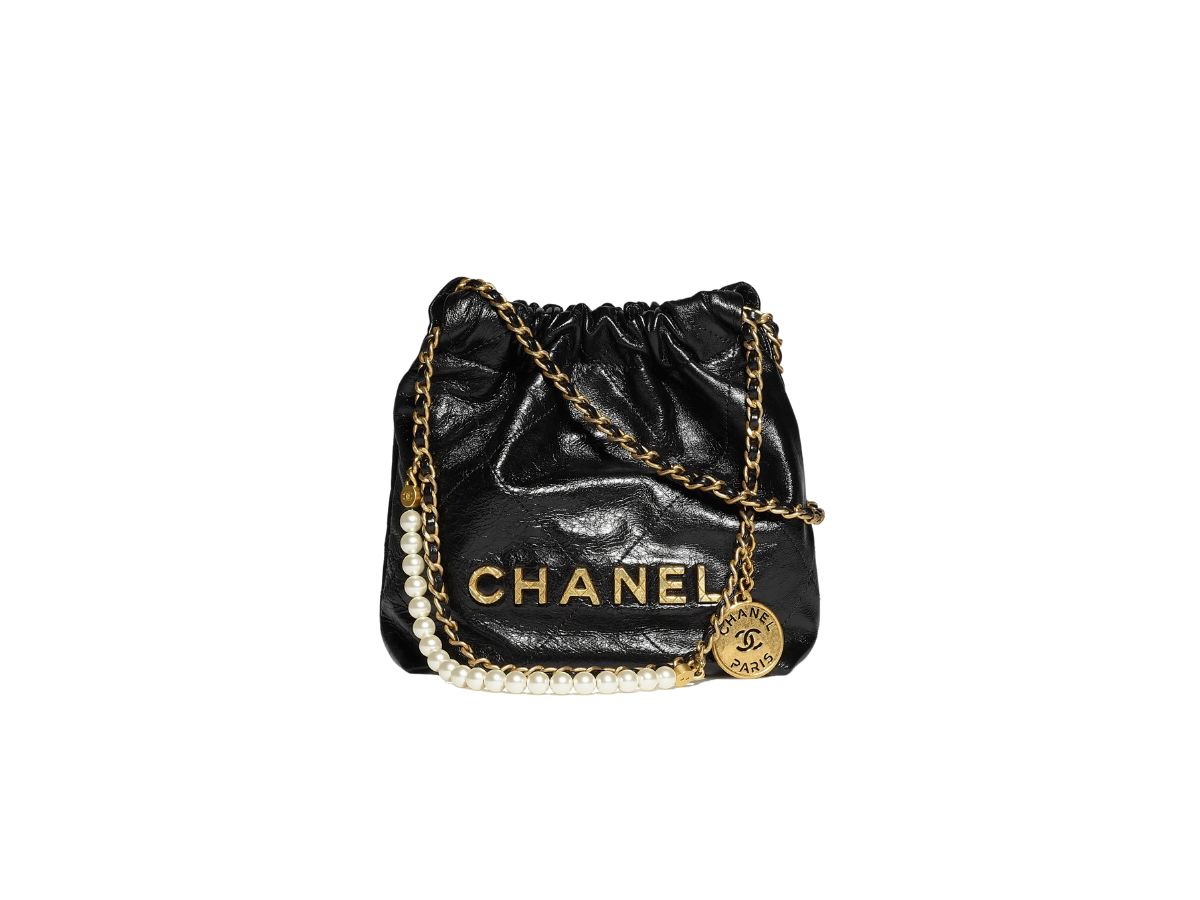 SASOM  bags Chanel 22 Mini Handbag In Shiny Crumpled Calfskin With Gold-Tone  Metal Black Check the latest price now!