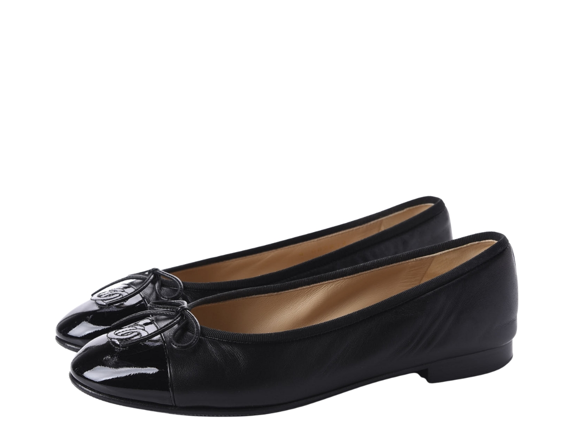 SASOM  shoes Chanel Ballerinas In Lambskin & Patent Calfskin