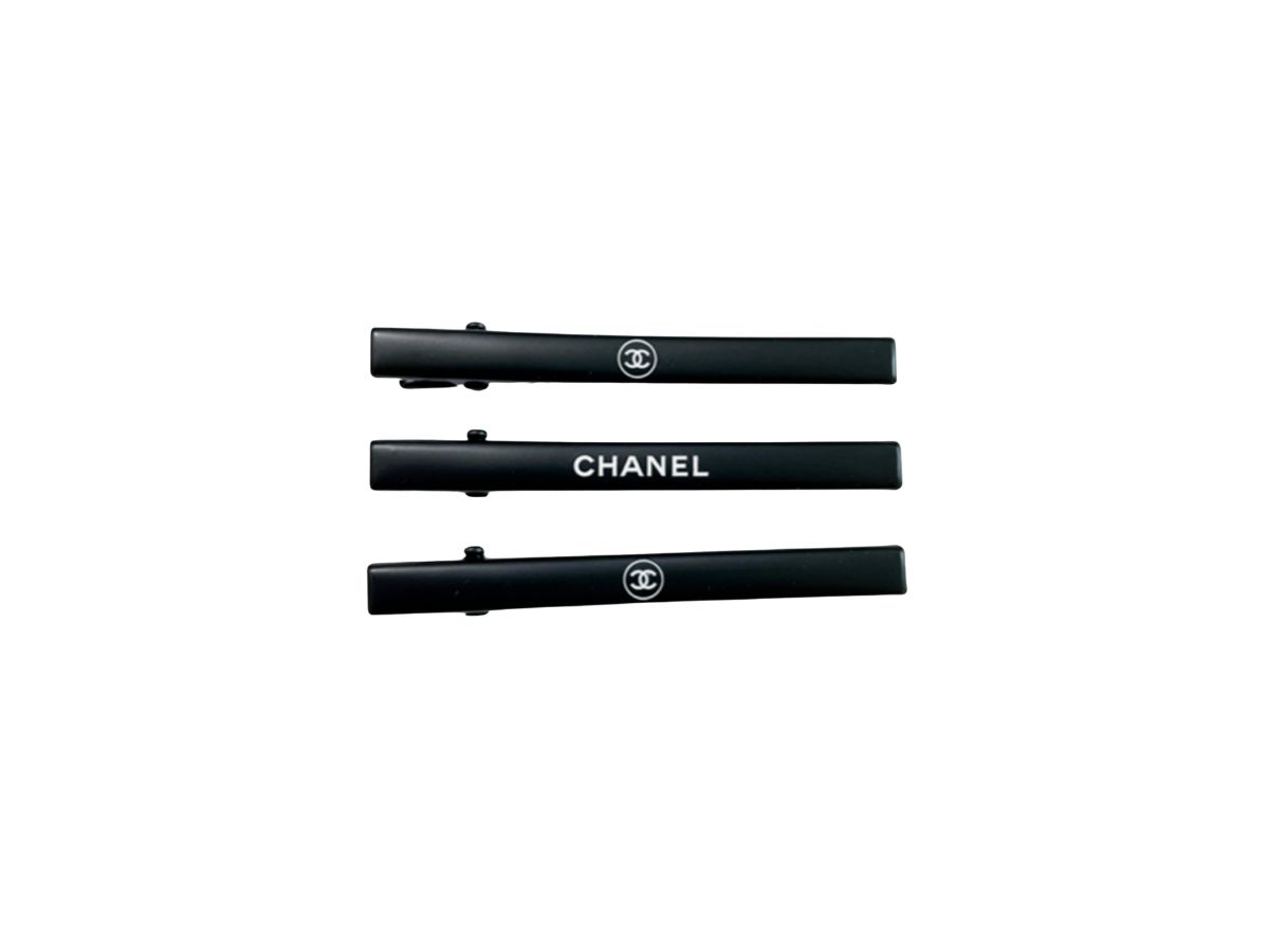 【Chanel】 Beauty Hair Clip & Black Chanel Beaute Hair Pin Hair Clip Hair Accessory Limited