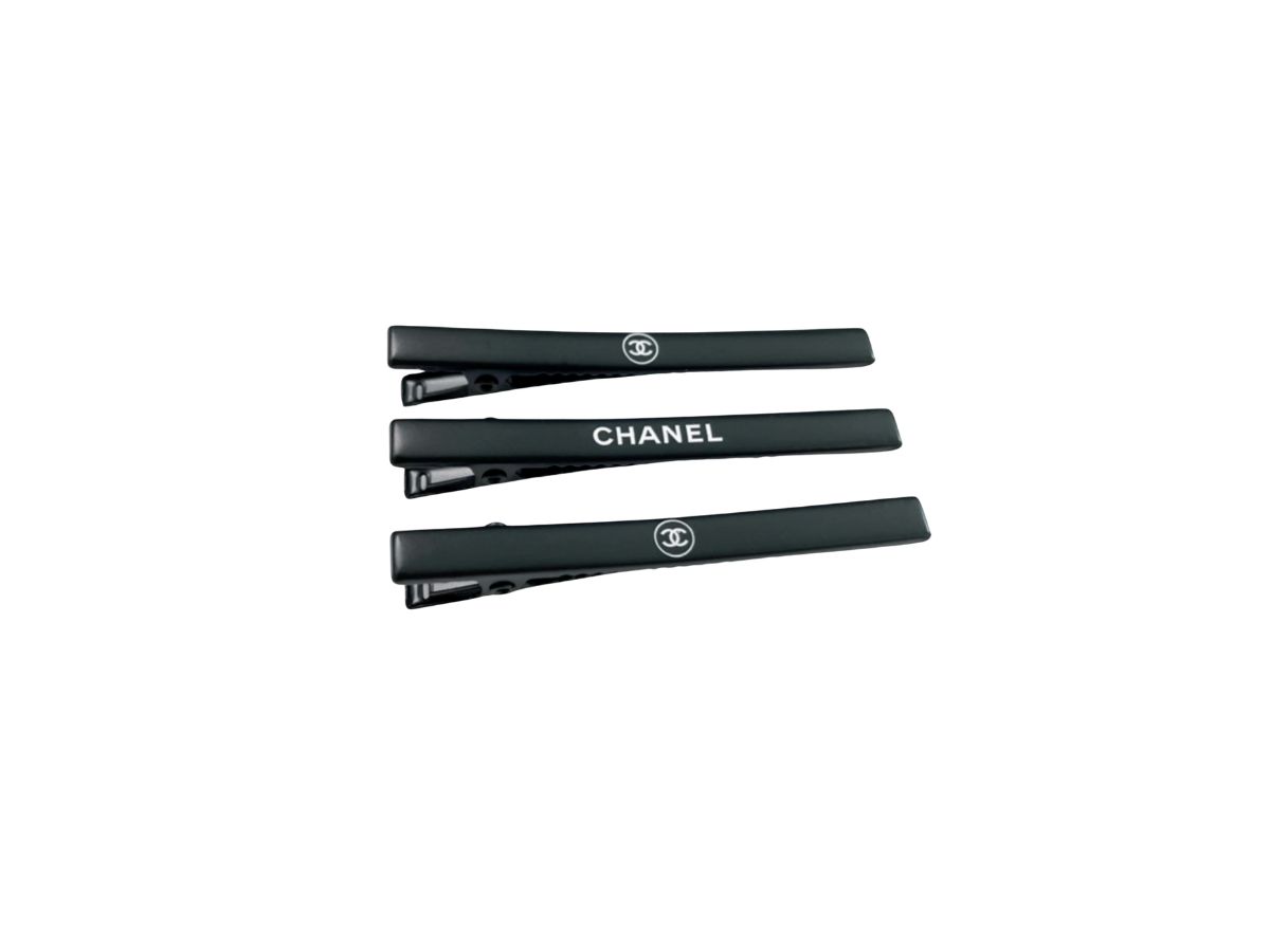 【Chanel】 Beauty Hair Clip & Black Chanel Beauty Hair Clip WHITE/BLACK CC Clip New | eBay