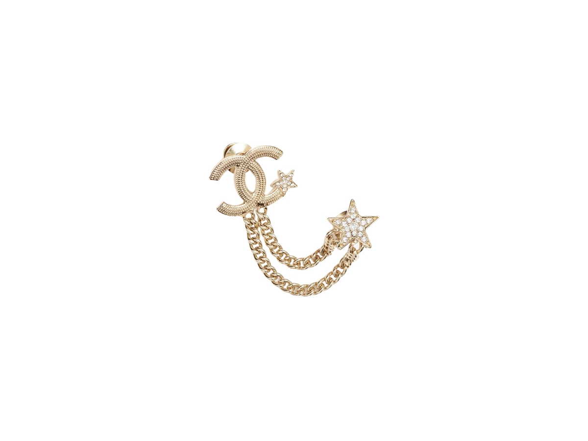 SASOM  accessories Chanel Brooch In Metal & Diamantes Gold and Crystal  Check the latest price now!