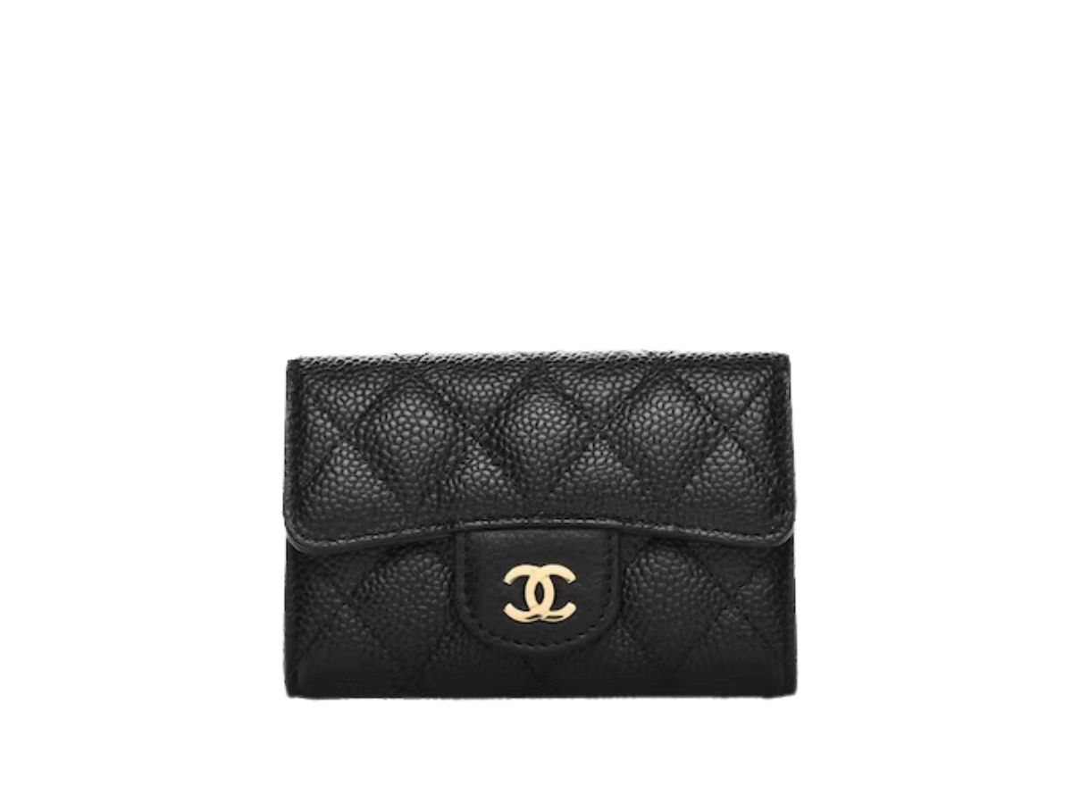 Ví Chanel Classic Flap Card Holder màu đen caviar best quality