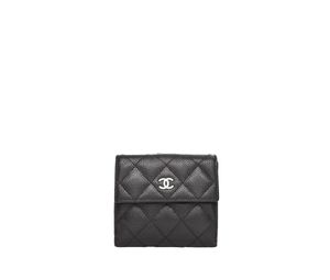 SASOM  Chanel Caviar Quilted Compact French Flap Wallet