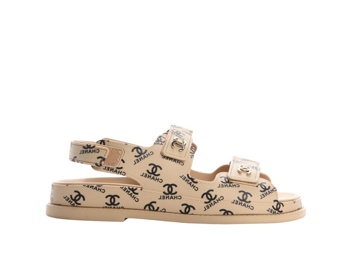 cc dad sandals white lambskin