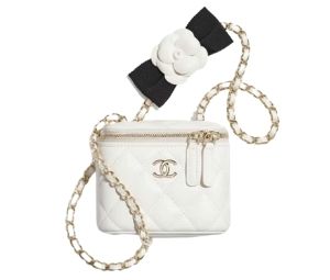 กระเป๋า Chanel Classic Mini Vanity With Camellia Chain Bag ใหม่ล่าสุด