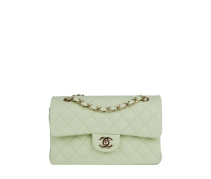 SASOM  bags Chanel Classic 9 In Grained Calfskin With Gold Hardware Light  Green Check the latest price now!