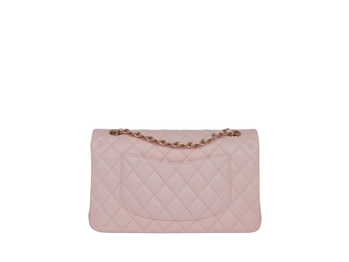 Chanel - Classic Medium Flap Wallet in Grained Calfskin with Gold Hardware