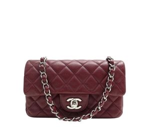 SASOM  Chanel Sweet Classic Mini Flap Bag Grained Calfskin