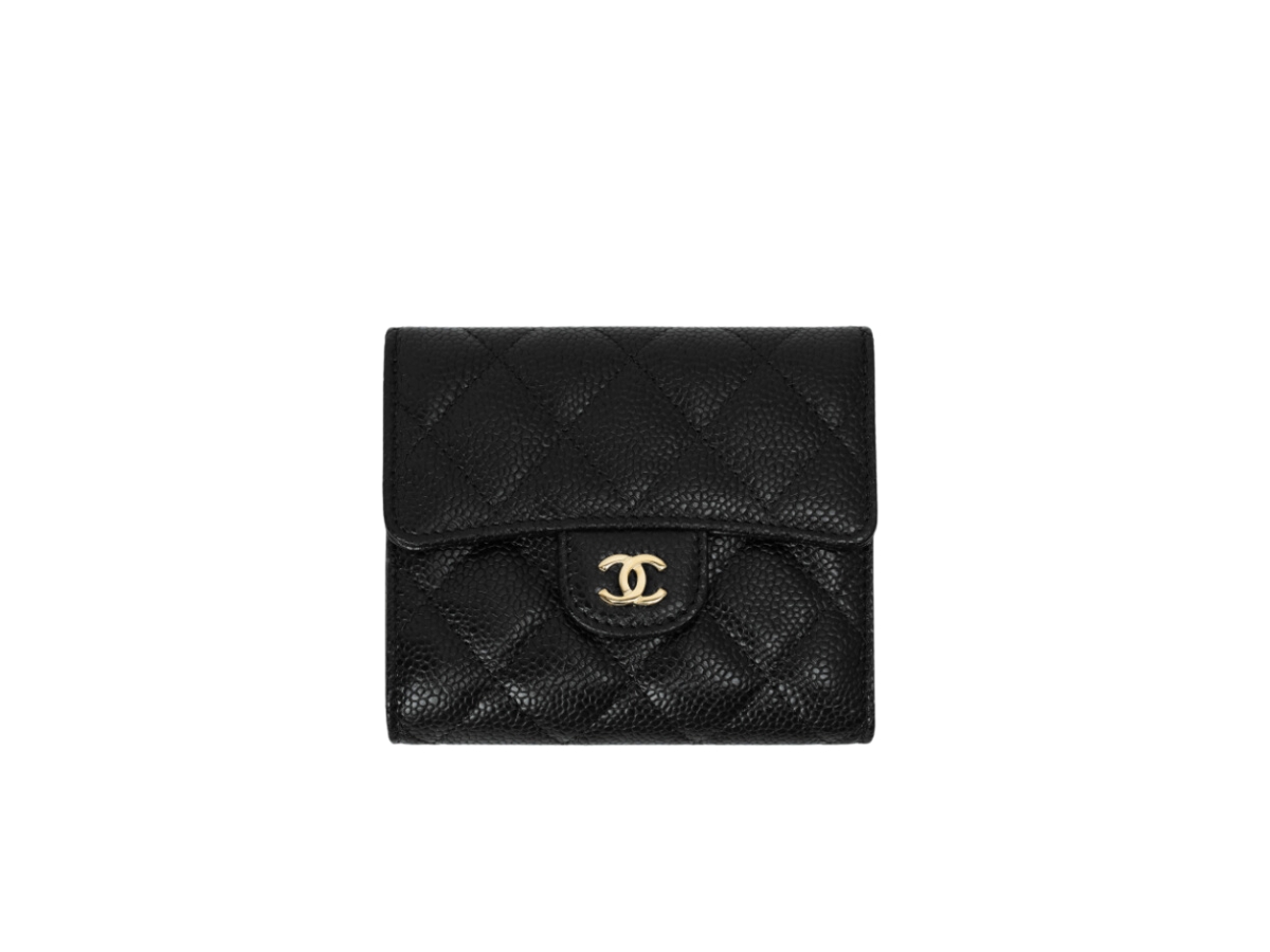 SASOM  bags Chanel Classic Small Flap Wallet In Grained Calfskin