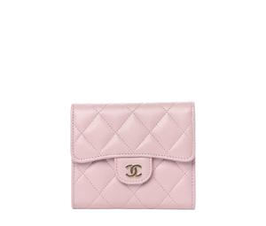 SASOM  bags Chanel Classic Small Flap Wallet In Lambskin With