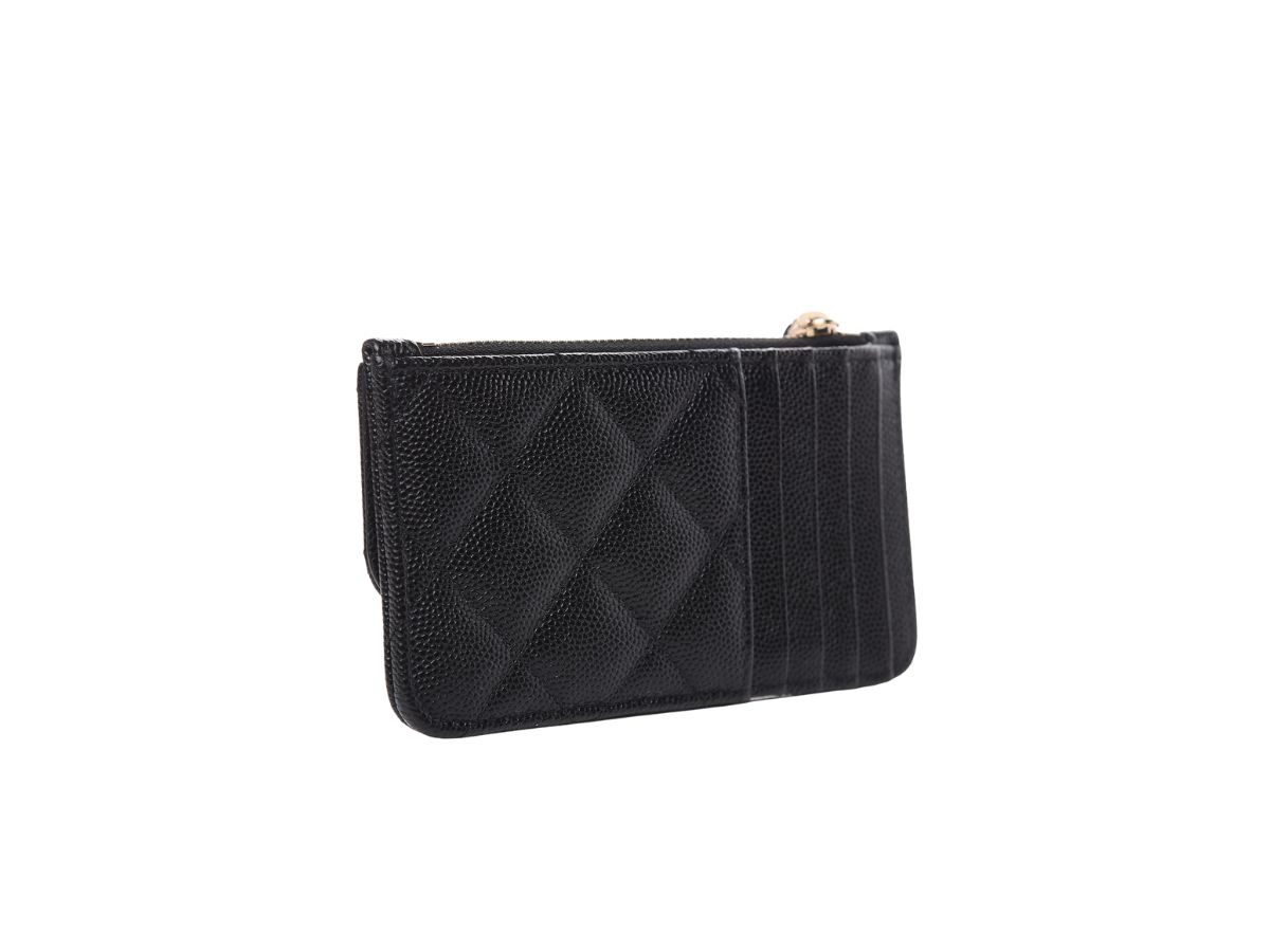 SASOM  bags Chanel Classic Zipped Card Holder In Grained Calfskin