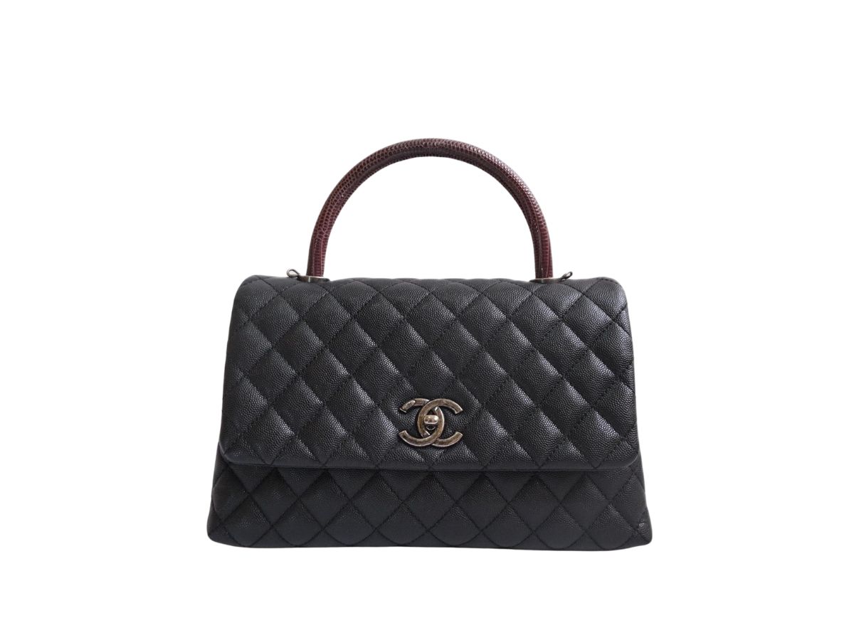SASOM  bags Chanel Coco Small With Lizard Handle In Grained Calfskin With  Gold-Tone Metal Black Check the latest price now!