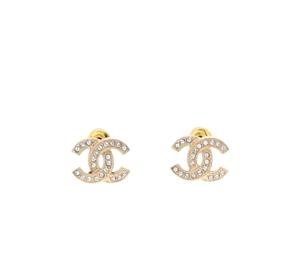 Buy Chanel Crystal Timeless CC Earrings Light Gold at Sasom – Authentic and Ready to Ship