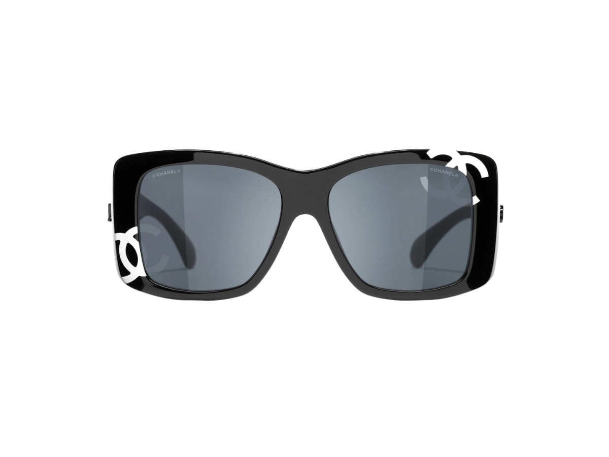 Chanel Womens Sunglasses, Black, 56mm