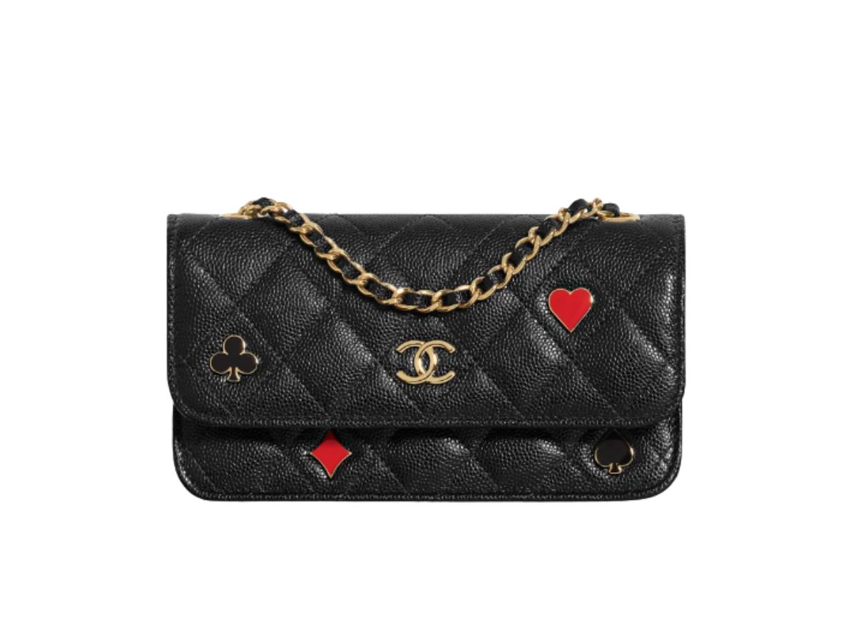 Shop CHANEL FLAP PHONE HOLDER WITH CLASSIC CHAIN