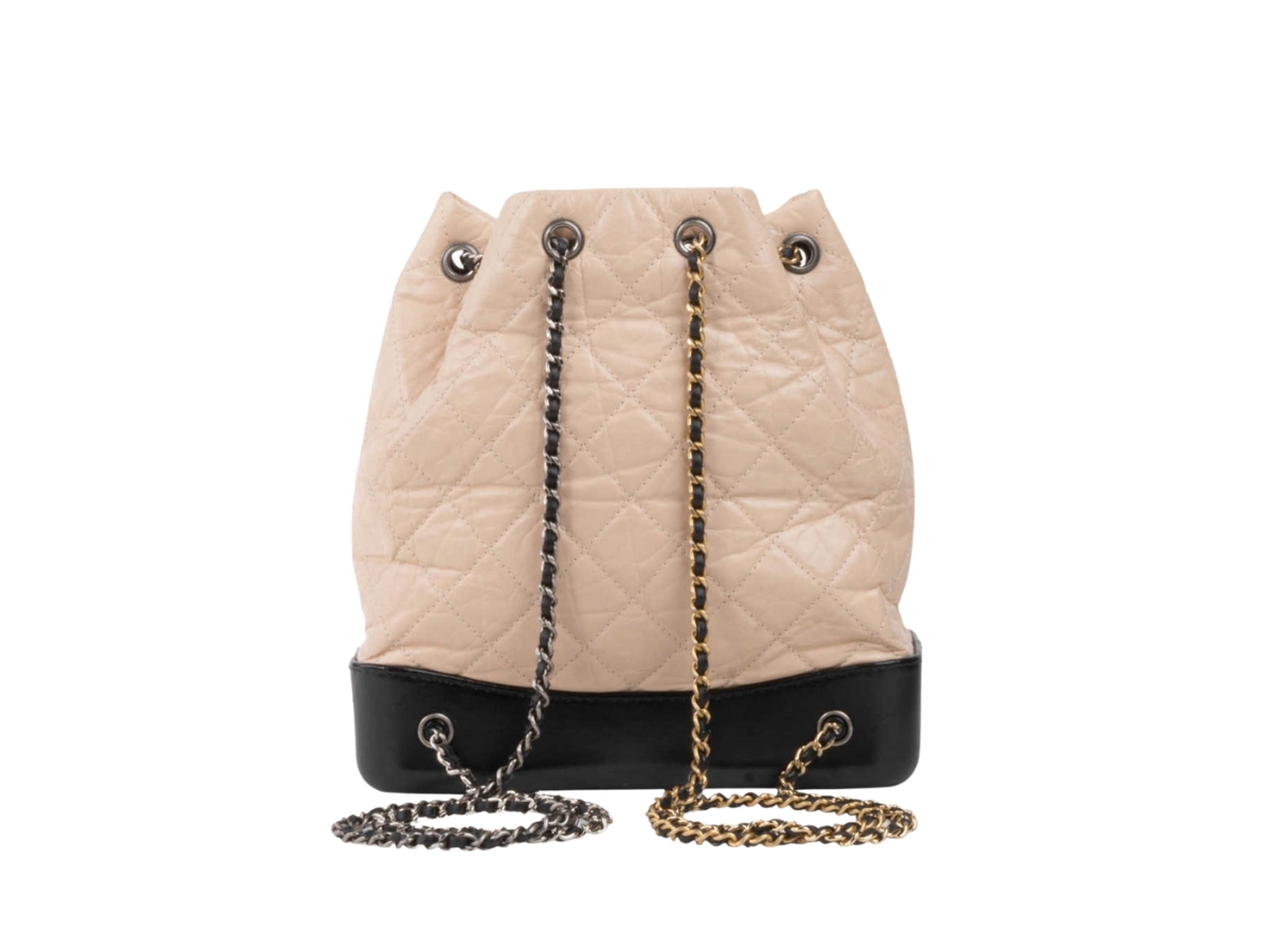 Chanel gabrielle hotsell backpack beige