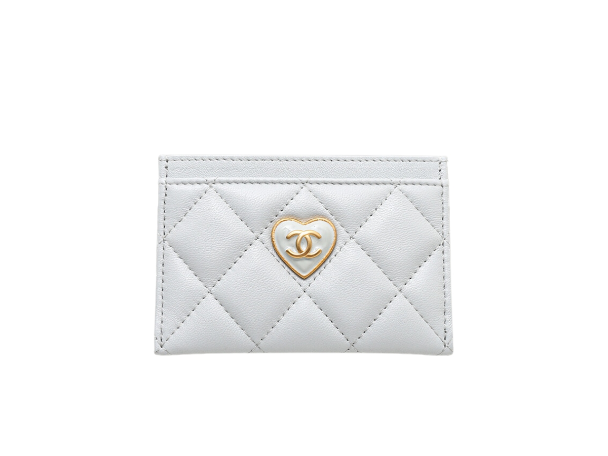 SASOM  bags Chanel Heart Card Holders In Grained Calfskin With Gold  Hardware Light Blue Check the latest price now!