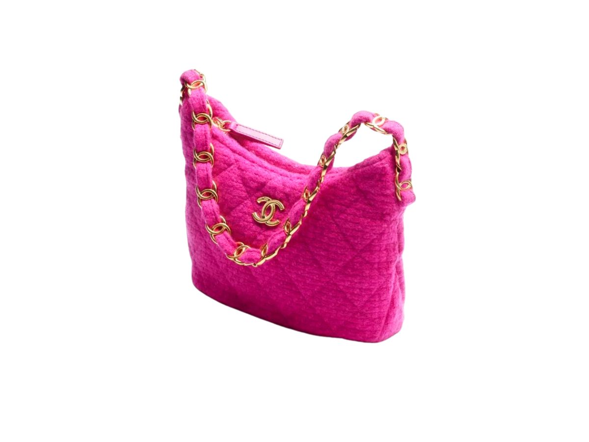 SASOM  bags Chanel Hobo Handbag In Cashmere Tweed With Gold-Tone Metal  Fuchsia Check the latest price now!
