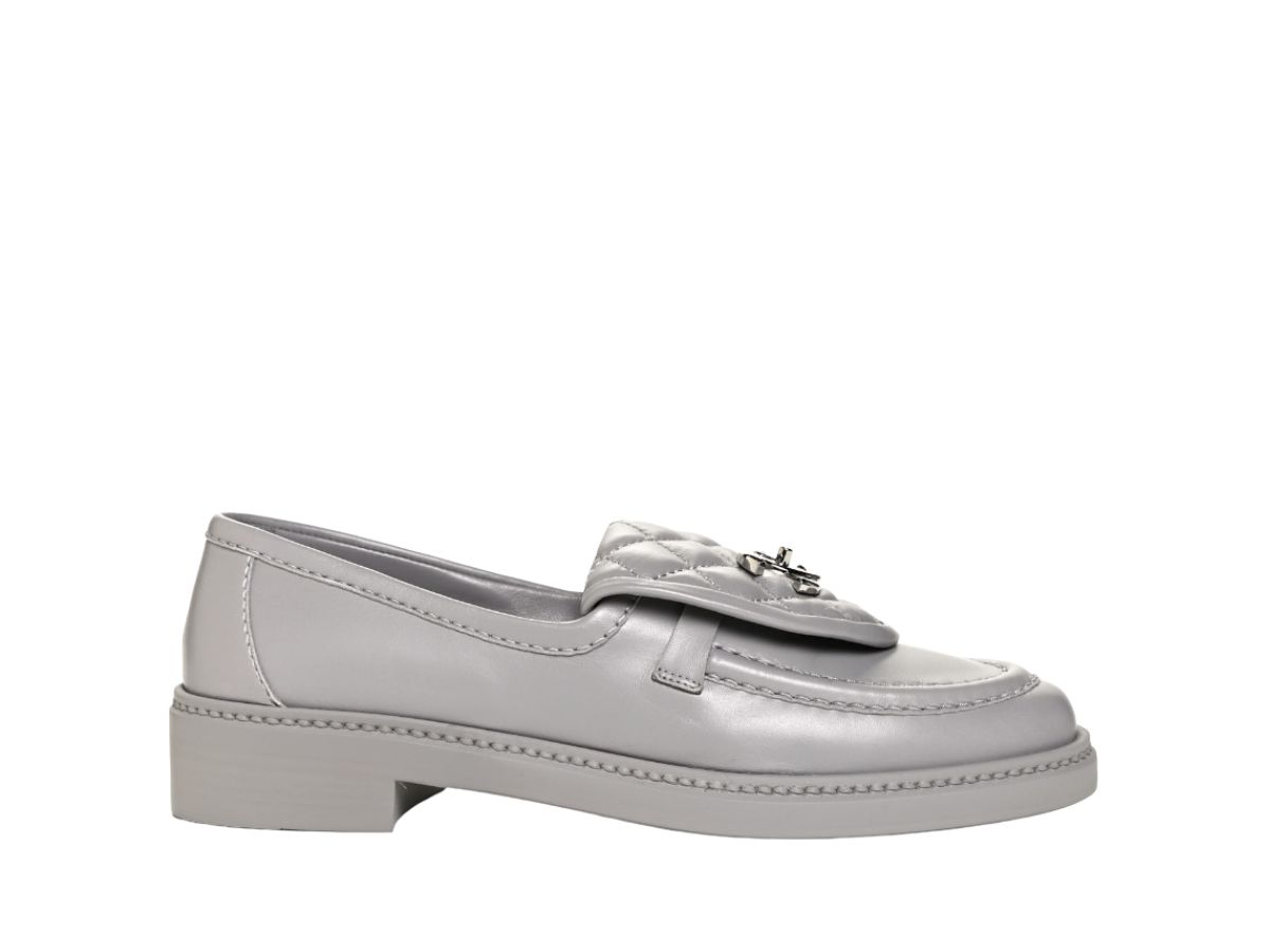 CC LOAFER 25S IN BLACK LAMBSKIN WITH GOLD HARDWARE main image 1