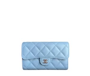 SASOM bags Chanel Medium Flap Wallet In Grained Calfskin With