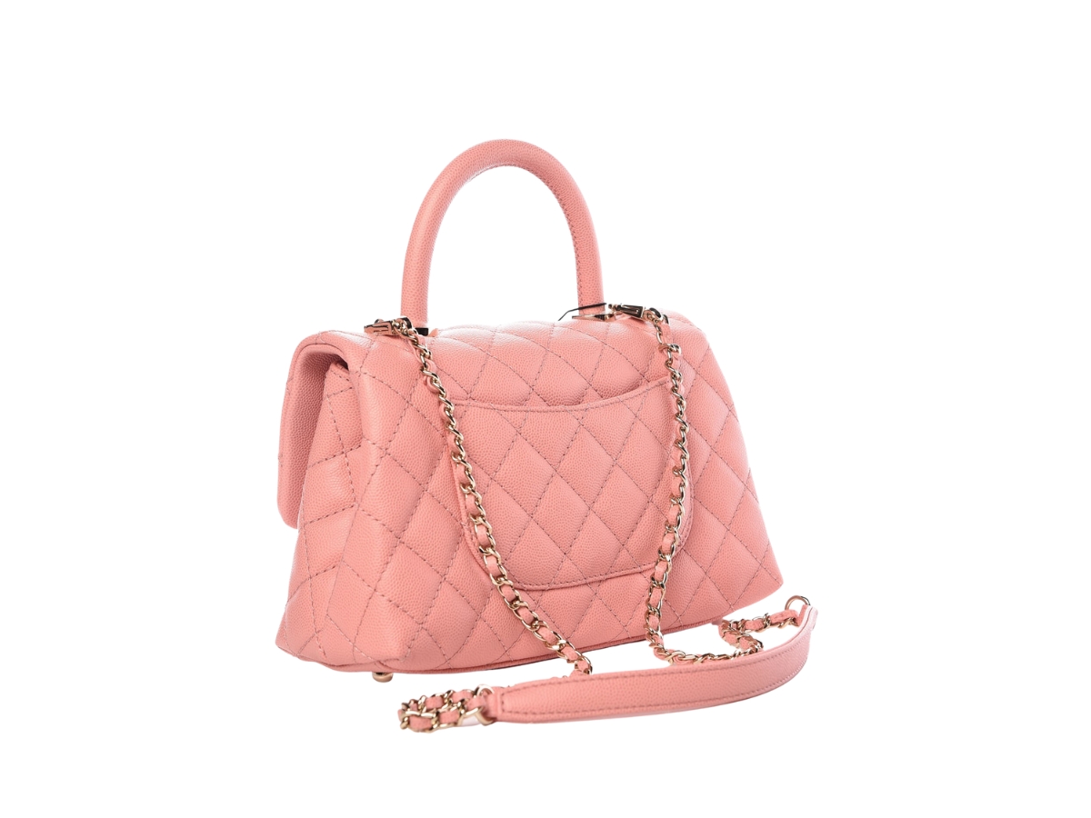 SASOM  bags Chanel Mini Coco Flap Bag With Top Handle In Caviar Quilted  Calfskin Leather With Gold Hardware Pink Check the latest price now!