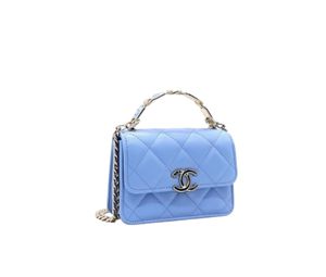 SASOM  Chanel Mini Flap Bag Blue