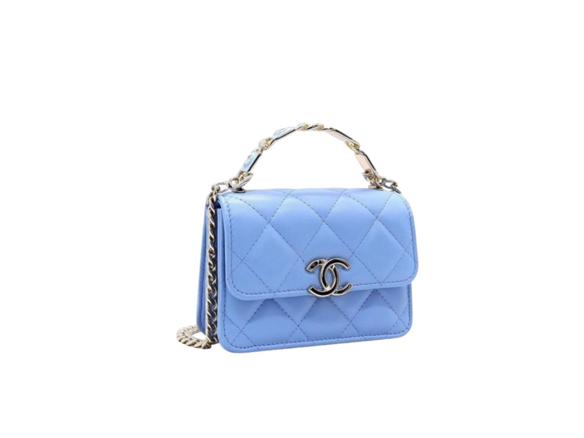 SASOM  Chanel Mini Flap Bag Blue