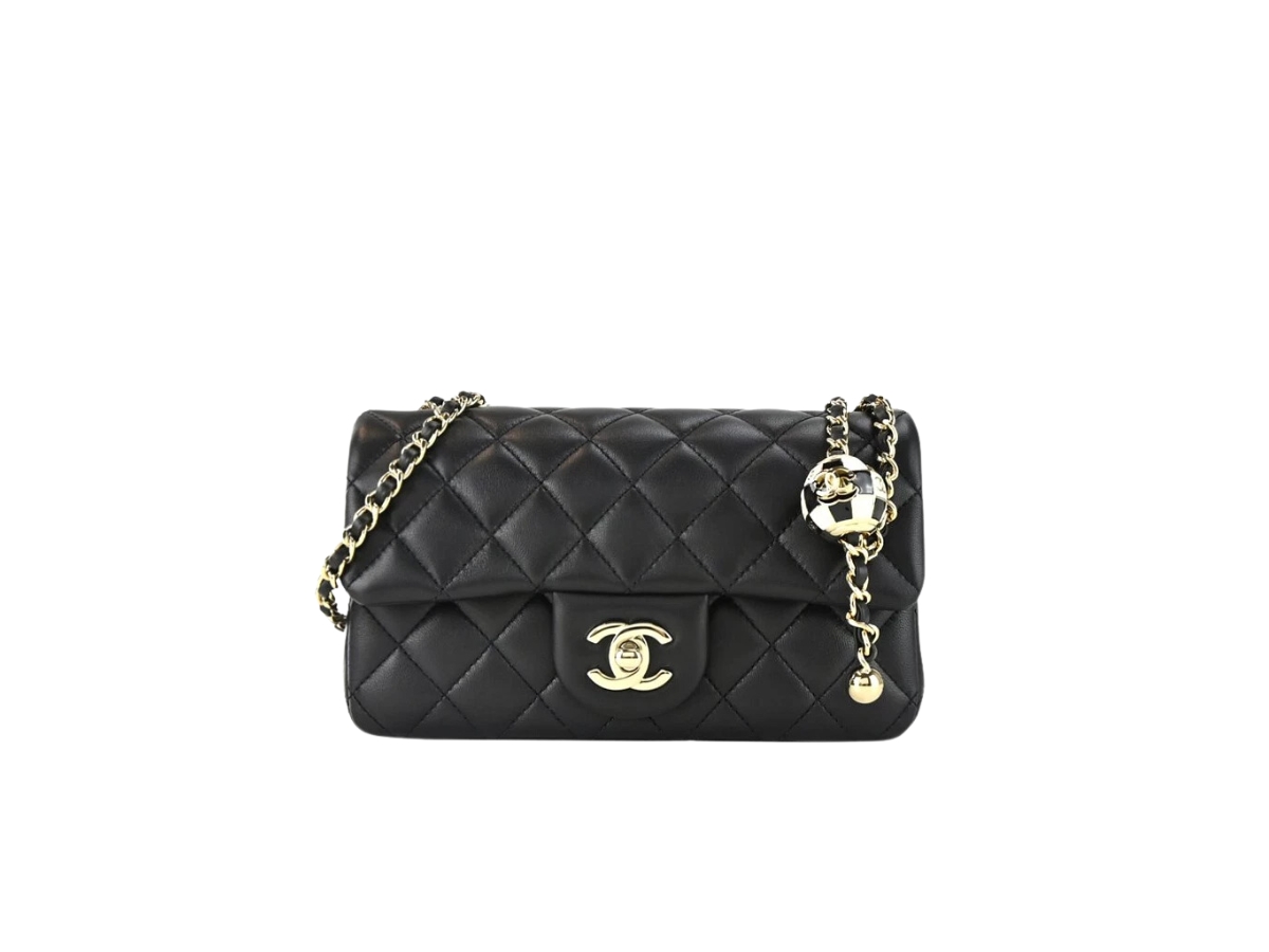 SASOM  bags Chanel Mini Flap Bag In Lambskin Leather With Enamel Gold  Hardware Black Check the latest price now!