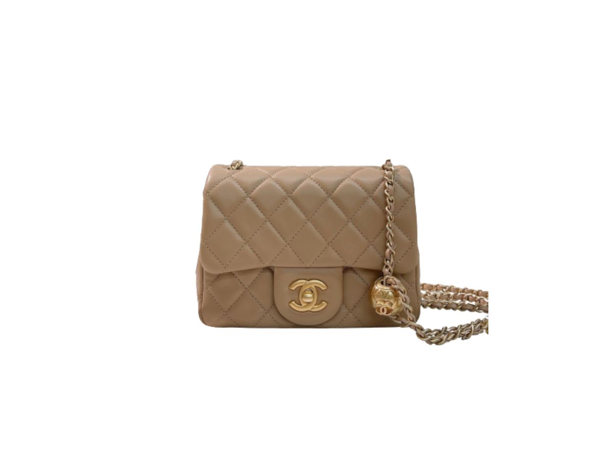SASOM  bags Chanel Mini Flap Bag In Lambskin With Gold-Tone Metal Dark  Beige Check the latest price now!