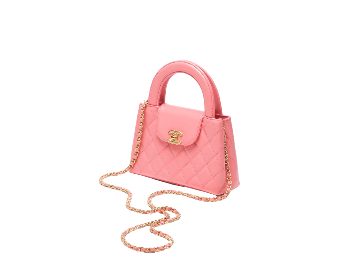SASOM  bags Chanel Mini Shopping Bag In Shiny Aged Calfskin With Gold-Tone  Metal Coral Pink Check the latest price now!