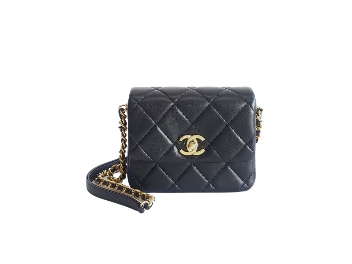 CHANEL Clutch With Chain Lambskin, Imitation Pearls, Enamel & Gold-Tone  Metal Yellow