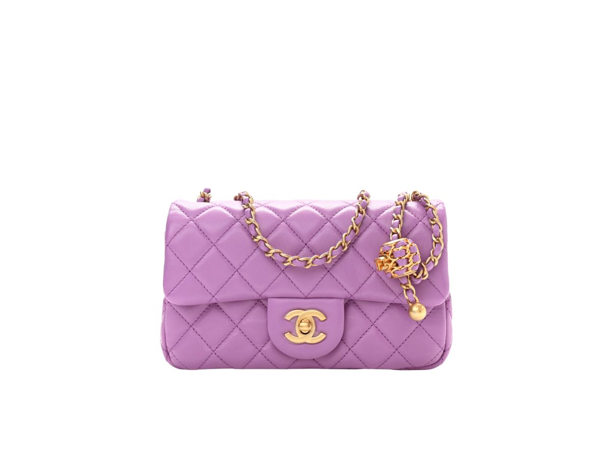 CHANEL, Bags, Chanel 222 Mini Flap Handbag With Pearl Crush Lambskin  Spring Summer Collection