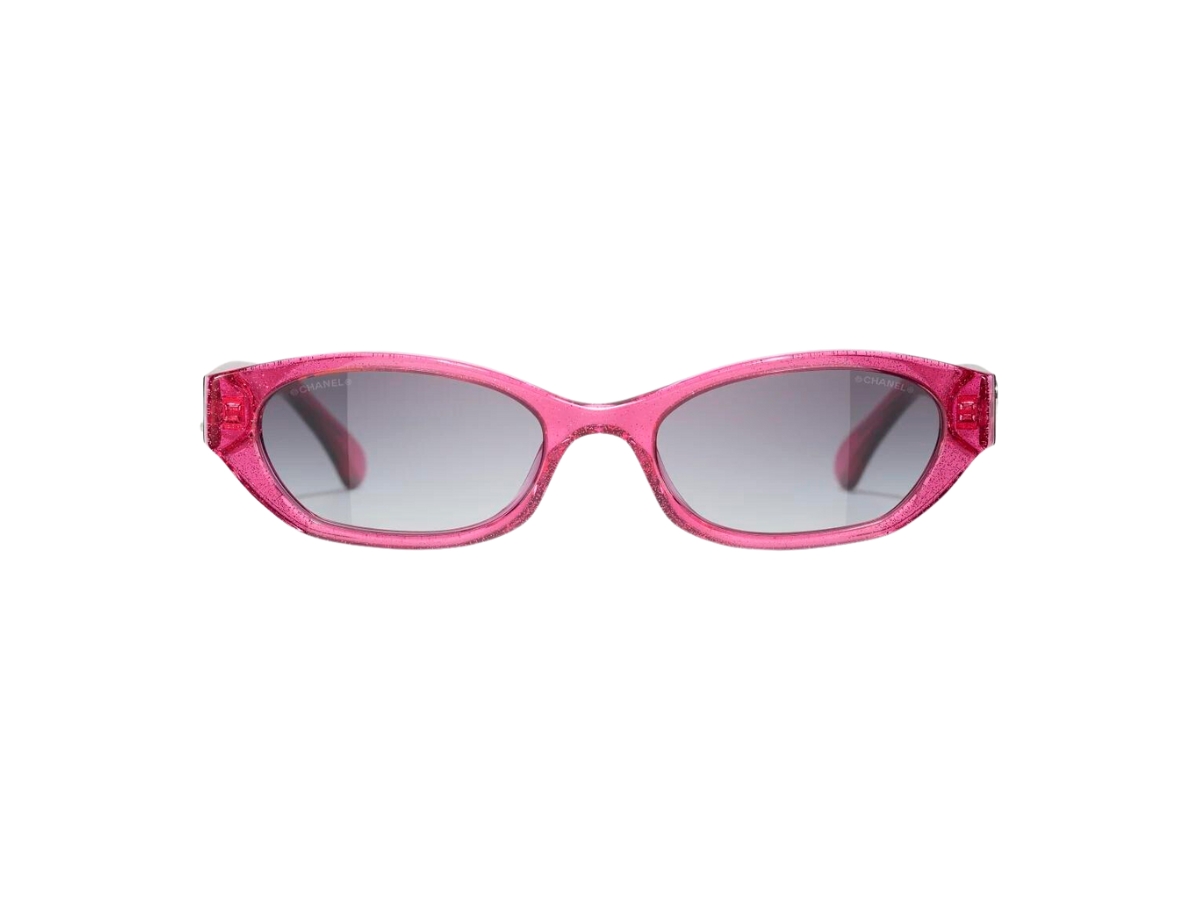 SASOM  accessories Chanel Rectangle Sunglasses In Acetate Pink With Grey  Lenses Gradient Check the latest price now!