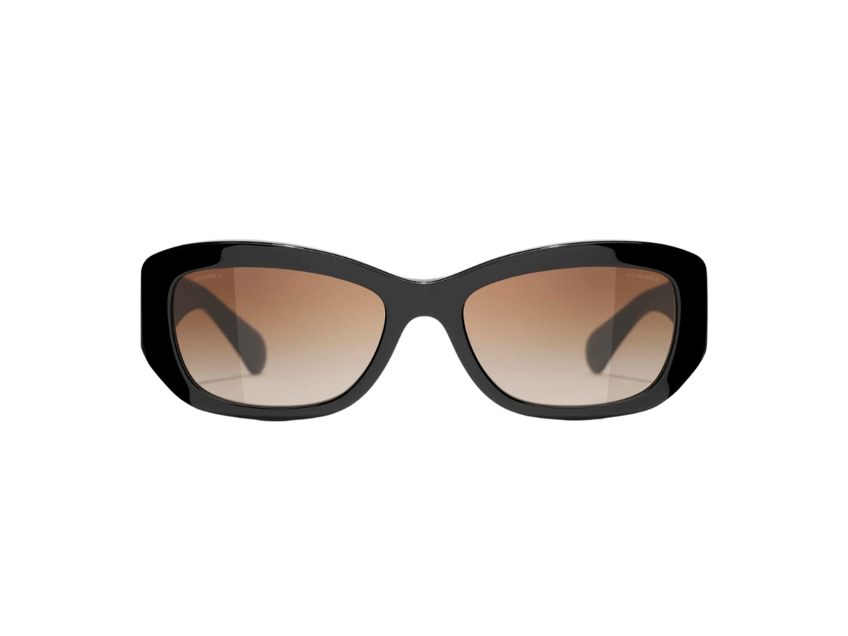 CHANEL Rectangle Sunglasses A71280 Black 320693  FASHIONPHILE