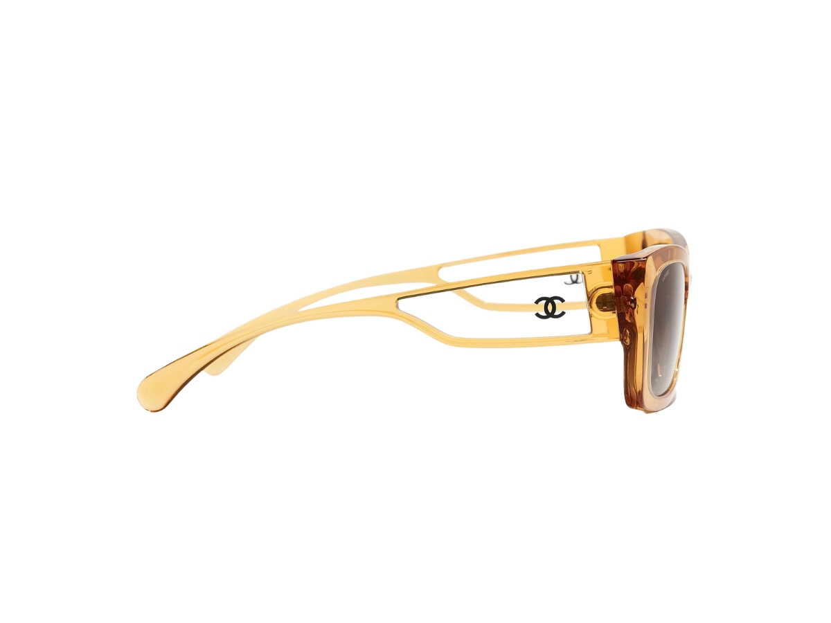SASOM  accessories Chanel Rectangle Sunglasses In Yellow Acetate With Grey  Lenses Check the latest price now!