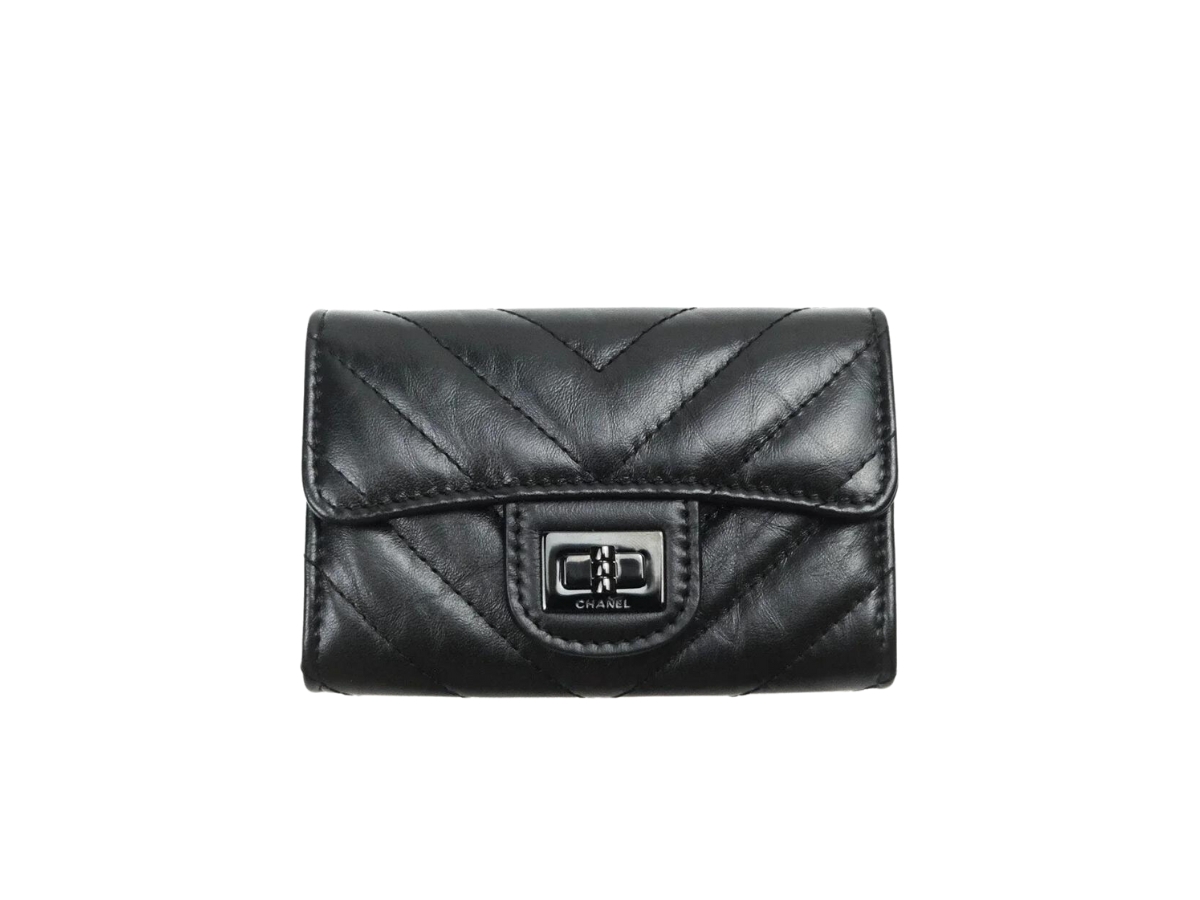 SASOM bags Chanel Reissue Card Holder Wallet In Aged Calfskin