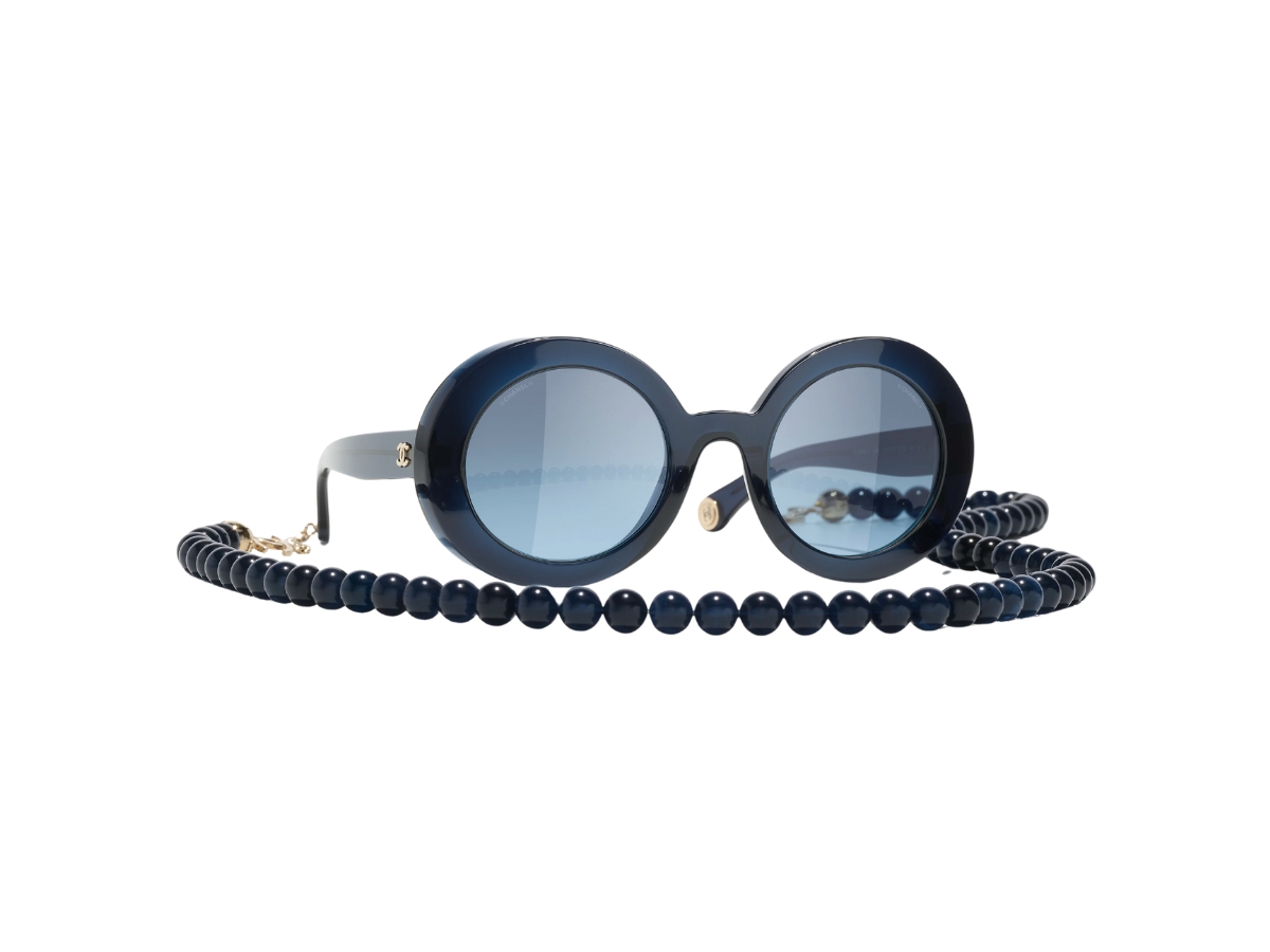 Chanel Round CC Mirror Sunglasses Sunglasses Chanel Chaîne CC Gold Matte CH4265Q C395/3 53-21  main image 3