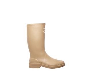 Chanel Rubber Rain Boots Beige (W)