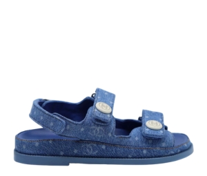 Buy Chanel Sandals In Printed Denim Light Blue (W) at Sasom – Authentic and Ready to Ship