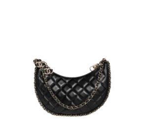 SASOM  bags Chanel Small Hobo Bag In Lambskin With Shiny Light
