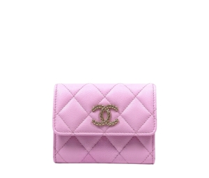 Chanel Pink Quilted Leather Mini CC Wallet on Chain Chanel  TLC