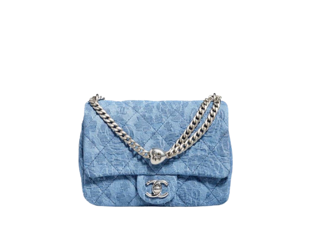 SASOM  bags Chanel Sweetheart Crush Flap In Denim With Silver Hardware Blue  Check the latest price now!