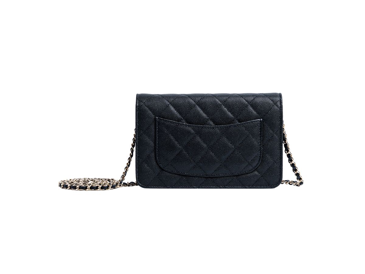 Chanel Pink Quilted Lambskin Wallet On Chain in 2023